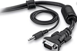      Belkin UXGA (1600 x 1200) + 3.5mm audio kabel pro připojení notebooku k HDTV, 3m